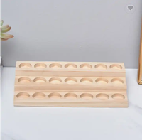 Présentoir d'huile essentielle en bois boîte de rangement cosmétique et support d'aromathérapie de parfum outils à main pour l'application de cuisine