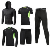 Ensemble de Sport Ropa Deportiva Personnalisé Manteau à Capuche Homme Vêtements de Sport Ajustés Séchage Rapide Tenue de Fitness Vêtements de Sport d'Extérieur pour Jogging