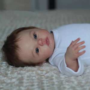 Yenidoğan Serbest Yaşam Eden Ölü Peruklu Lanet Lolita Tam Vücut Siyah Boneca Reborn Silikon Bebek Gerçek Bebek - Product Image 2