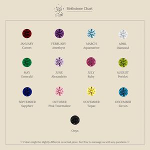 Pendentif en acier inoxydable tendance avec pierre de naissance du zodiaque, 12 mois, zircon coloré, breloques en or 18 carats, collier, bracelet, unisexe, certifié - Product Image 2