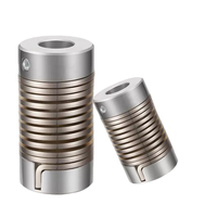 Coupleur à ressort pour encodeur, moteur pas à pas, servomoteur, coupleur d'arbre angulaire excentrique rigide à couple élevé, en aluminium, diamètre de trou de 10 mm