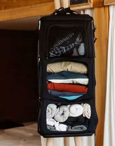 Free Sample Custom Durable Travel <b>Clothes</b> Storage <b>Organizer</b> Unisex Foldable <b>Wardrobe</b> Hanging Bag Fit For Backpack - Product Image 4