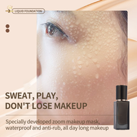 Fond de teint liquide à couverture complète de haute qualité, marque privée, fond de teint mat imperméable longue durée pour peau noire