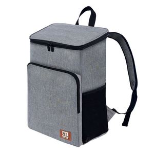 Triple Layer Oxford Insulated Water Resistant <b>20L</b> Portable All Seasons Lunch Cooler Tote Wide Opening Multi Pockets Shoulder - Product Image 4