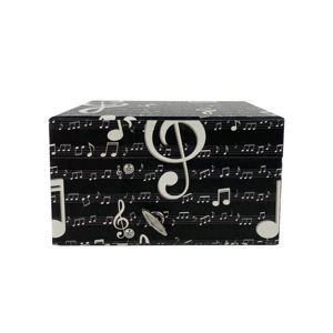 Caja de Almacenamiento de Joyas <span class=keywords><strong>Musical</strong></span> de Papel Ecológico en Oferta, Organizador con Diseño de Notas Musicales y Bailarina Giratoria, Estilo Coreano, Regalo para Niñas - Product Image 5