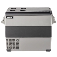 Mini réfrigérateur de voiture VEVOR, mini congélateur 55L, refroidisseur portable à compresseur, 12/24V DC 110-240V, glacière pour le camping