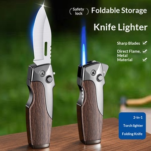 Encendedor Plegable Cortavientos <span class=keywords><strong>de</strong></span> Camuflaje Transfronterizo para Exteriores, Recto, Multifuncional, Portátil para <span class=keywords><strong>Camping</strong></span> HF2507 con Caja <span class=keywords><strong>de</strong></span> Exhibición - Product Image 1