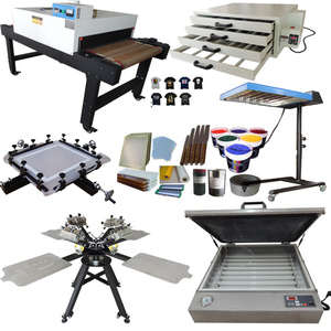 Máquina de Impresión de Camisetas de Alta Eficiencia, 4 Colores, 4 Estaciones, Kits Completos, Impresora de Pantalla con Microregistro - Product Image 1