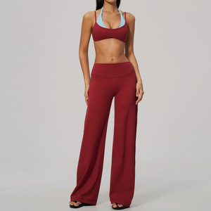 Conjunto de Yoga sin Costuras de 5 Piezas: Camisetas Deportivas, Top Corto, Leggings, Ropa de Gimnasio, Pantalones Anchos, Sujetador Deportivo, Chándal, Conjunto de Entrenamiento - Product Image 5