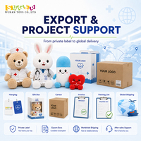 Fabricant de jouets en peluche médicaux pour animaux en peluche personnalisés infirmières et médecins, écologiques, faible MOQ, livraison rapide