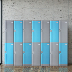 Armoire de rangement robuste TOPPLA en plastique ABS, style moderne, multi-usages, avec serrure à clé, résistante à la rouille, bleu marine, certifiée ISO 9001 - Product Image 1