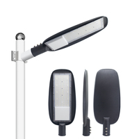 Lampadaires LED extérieurs en aluminium AC IP66 30W 80W 120W 180W certifiés RoHS pour l'éclairage routier