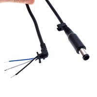OEM ELETEC Laptop DC 7.4*5.0mm Connector Cord Cable with LED Light for Dell Charger Adapter Charging Cable 1.8m