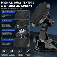 Support magnétique universel pour téléphone de voiture, fixation par ventouse sur tableau de bord, rotatif à 360°, multi-angle, multifonction, plastique + métal, auto