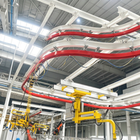 Système de rail incurvé KBK intégré en acier Q355B, conception monobloc, garantie de 3 ans, certifié CE ISO pour l'assemblage automobile