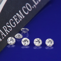 Moissanite pierre D couleur VVS ronde taille brillant moissanites pierres précieuses en vrac coupe à la main pour la fabrication de bijoux