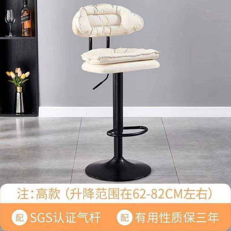 Jambe noire taille haute blanc cassé