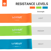 LIVEUP - Juego de Bandas de Resistencia para Ejercicio de Alta Calidad, Bandas Elásticas de Látex, Bandas de Resistencia para Hacer Ejercicio de Cadera