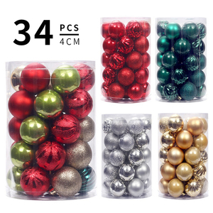 SHUANGYUAN Hochwertige Weihnachtsbaum-Ornamente Anhänger Dekorationen Weihnachtskugel-Set Christbaumkugeln - Product Image 1