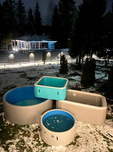 อ่างน้ำแข็งเป่าลมทรงสี่เหลี่ยม PVC แบบเย็บติดกันเอง พร้อมฟังก์ชั่นสปาอุ่น สำหรับแช่น้ำเย็นส่วนตัว - Product Image 6