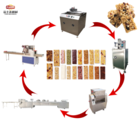 Nouvelle ligne de production de barres céréalières FSD en acier inoxydable, machine à bonbons et friandises aux noix, haute productivité, grande capacité