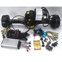 Véhicule électrique à trois roues, à quatre roues, essieu arrière, moteur sans balais CC de 1 tonne, frein 160, différentiel, 48V, 60V, 72V, 1000W