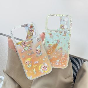 Nouvelle coque de télé<span class=keywords><strong>phone</strong></span> 2026 double face avec <span class=keywords><strong>film</strong></span> de protection, motif dessin animé étoile bébé IMD Caméléon Anime pour iPhone 17 Pro Max 16 Pro 15 – Coques arrière - Product Image 2