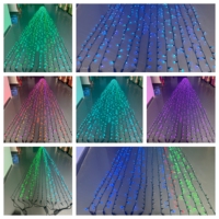 Guirlande lumineuse LED à pixels adressables DMX512, double fil porte-câble, contrôle individuel par point, programmable