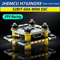 Contrôleur de vol JHEMCU H743NOXE Stack H743 32 bits 60A MINI ESC 4-en-1 20*20mm pour drone FPV Freestyle