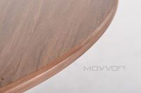 Nouvelle table basse ronde Movvon en marbre, design simple, base en acier carbone, convertible, pour salon contemporain.