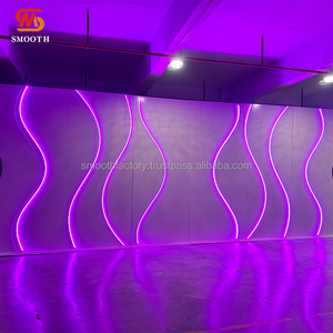 SMOOTH Custom Multi-layer LED Changed <b>Light</b> <b>Wedding</b> Stage Backdrop Events Decorative Large Stage Acrylic Backdrop - Product Image 4