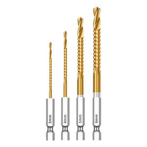 High-Speed 6PC Twist <b>Drill</b> <b>Bits</b> Set Multi-Functional All-In-One Woodworking <b>Hole</b> Opener with Grooving <b>Drill</b> Saw for <b>Wood</b> - Product Image 1