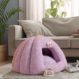Hete Verkoop Luxe Moderne Huisdier <span class=keywords><strong>Bed</strong></span> Afneembare Schattige Bloemen En Dieren Print Pluche Zacht Comfortabel Warm Hond Kat <span class=keywords><strong>Bed</strong></span> Voor De Winter - Product Image 1