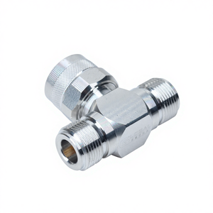 T型メス-オス-メス<span class=keywords><strong>N</strong></span> RFコネクタ、真鍮製、高性能、工場直販、レビューなし、低MOQ - Product Image 6