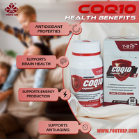 CoQ10 Premium 60 mg Vitamine B3 100 mg Extrait de Riz Rouge Fermenté Sain pour le Cœur Améliore l'Immunité Antioxydant 60 Capsules/Bouteille 2
