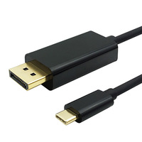 Adaptateur Type C vers DP 3.1, câble HD avec gaine en PVC 4K60Hz pour haut-parleur, HDTV, caméra et moniteur