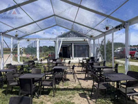 Tente transparente romantique pour mariage, tente de fête pour mariage en plein air