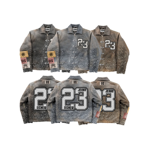 DiZNEW设计师服装制造商定制街装品牌水钻夹克 - Product Image 1