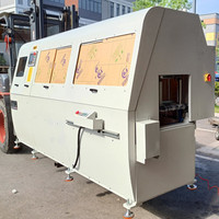 Machine de découpe d'aluminium CNC à tête unique, alimentation servo, coupeur de profil automatique pour la fabrication de cadres de fenêtres et de portes