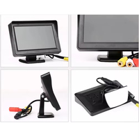 Pantalla de visualización inversa de alta calidad Pantalla de transmisión de imagen de 4,3 pulgadas Monitor de marcha atrás de coche 12V