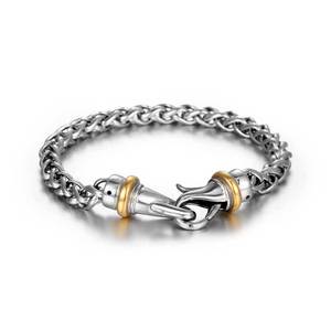 Pulsera de Acero de Titanio Trenzado para Hombre, Chapada en Oro, Joyería de Moda, Regalo CE615 - Product Image 1