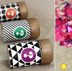 2021 Thời Trang Multi-Color Foil Confetti Đảng Popper Đầy Màu Sắc Confetti Đẩy Popper - Product Image 3