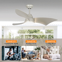 Brosse Moderne Nickel 36 Pouces à Faible Bruit Petit Ventilateur de Plafond Décoratif Télécommande Ventilateur de Plafond Led Lumières Led Kit