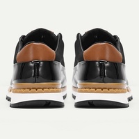 Chaussures décontractées pour hommes, baskets en cuir de vache véritable de créateur, personnalisables, à lacets, semelle extérieure en caoutchouc, logo imprimé en 3D, tendance mode brevetée