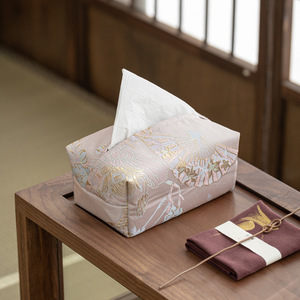 Funda para caja de pañuelos de tela, decoración de mesa de té inspirada en el estilo Zen, diseño ligero de lujo para sala de estar y uso doméstico - Product Image 1