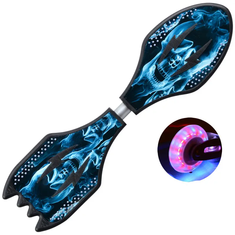 Fast Shipping Adult Flash 2 Wheel Skateboard Colorful Swing Vitality Skate board for Boys and Girl