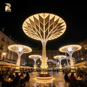 פיסול עץ גדול מנירוסטה בהתאמה אישית של RELONG לקישוט רחובות עיריות חיצוניות - Product Image 1