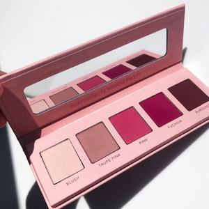 พาเลตต์อายแชโดว์สีพิกเมนต์สูง5สีเครื่องสำอางวีแกนฉลากส่วนตัวพร้อมแปรงและอายไลเนอร์กำหนดโลโก้เอง - Product Image 2