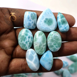 Larimar Cabecón Súper Premium del Caribe, Gema 100% Natural con Bonito Patrón, Piedra para Joyería de Larimar del Caribe - Product Image 3