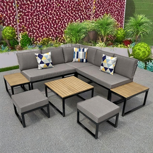 SF00049 Direct factory in Viet Nam Modern Hotel Luxury Outdoor Furniture <b>Waterproof</b> Pe Wicker Patio Outdoor Rattan Garden <b>Sofa</b> - Product Image 1